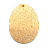 12 Easter Egg Craft Shapes - MDF Wooden Eggs - Tags - Embellishments - Laserworksuk
