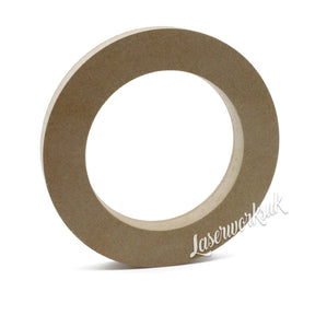 18mm Thick MDF Round Hoops - Circle Blanks Wooden Shapes - Laserworksuk