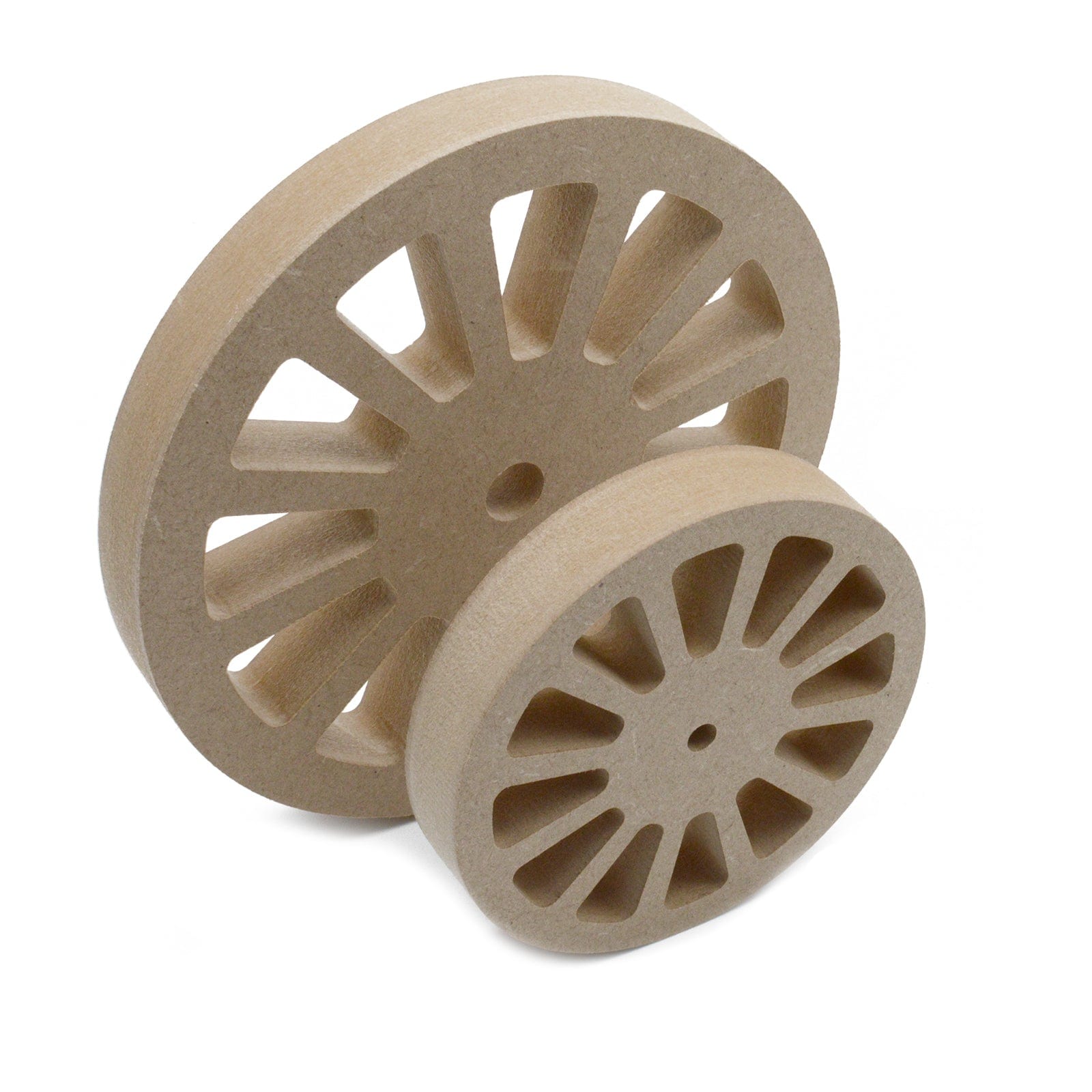 18mm Thick Model Train - Vintage Coach Wheels - LaserworksUK