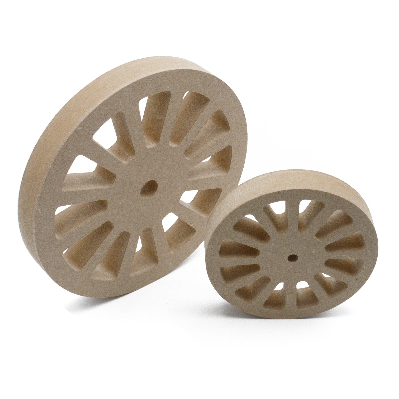 18mm Thick Model Train - Vintage Coach Wheels - LaserworksUK