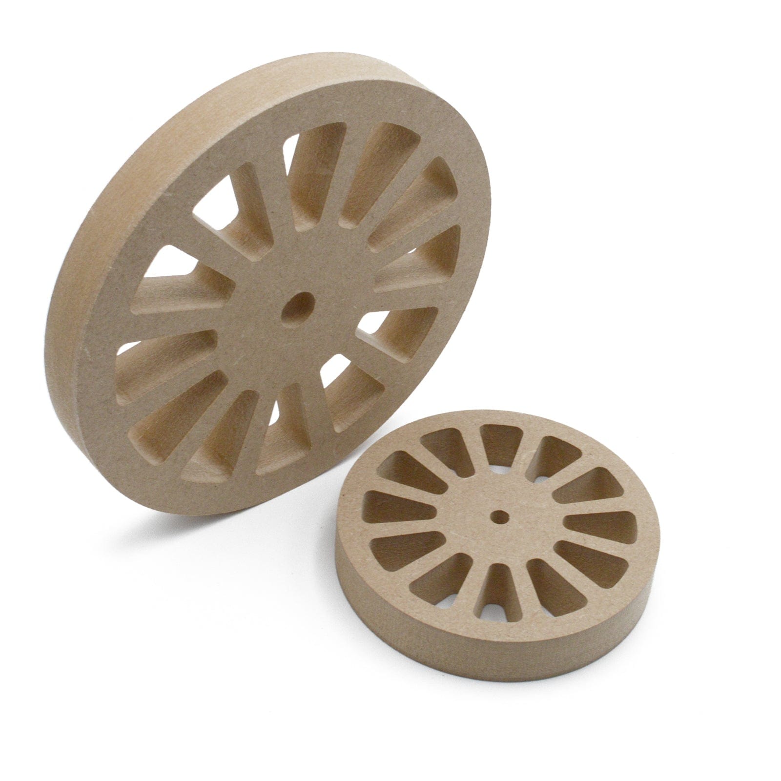 18mm Thick Model Train - Vintage Coach Wheels - LaserworksUK