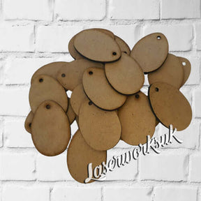 20x Easter Egg Craft Shapes - Kids Craft Eggs To Paint - LaserworksUK