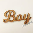 3x Boy Script Words - MDF Boy Name - Wooden Words - Laserworksuk