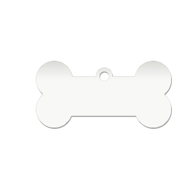 Laserworksuk craft disc Acrylic Dog Bone Keyring - Multi Colours Blank Tags