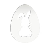 Laserworksuk craft egg Acrylic Easter Egg With Bunny Cutout - (10cm Pack of 5)