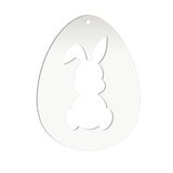 Acrylic Easter Egg With Bunny Cutout - (10cm Pack of 5) - Laserworksuk