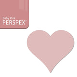 Acrylic Heart Blanks - Over 40+ Colours - Laserworksuk