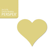 Acrylic Heart Blanks - Over 40+ Colours - Laserworksuk