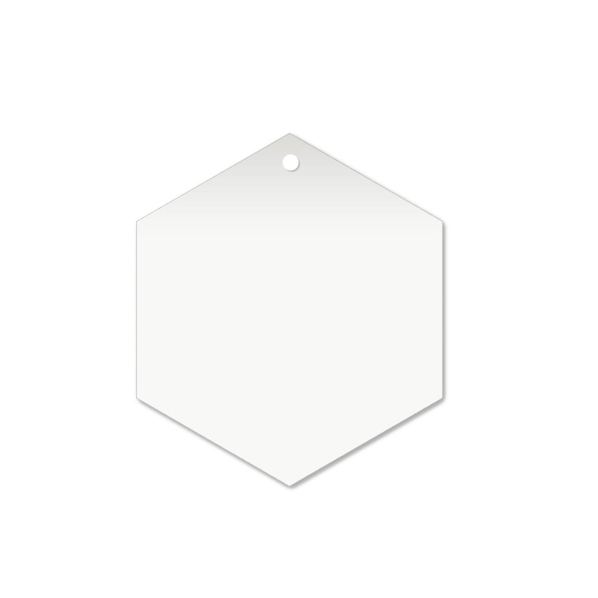 Laserworksuk craft disc Acrylic Hexagon Blanks (10cm Pack of 5)