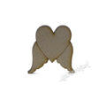 Angel wings Hearts | MDF Craft Shapes - Laserworksuk