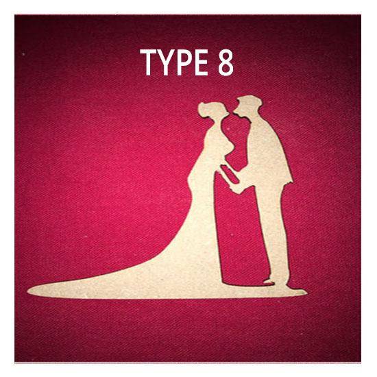 Bride and Groom Craft Shapes | Wedding Decorations - LaserworksUK