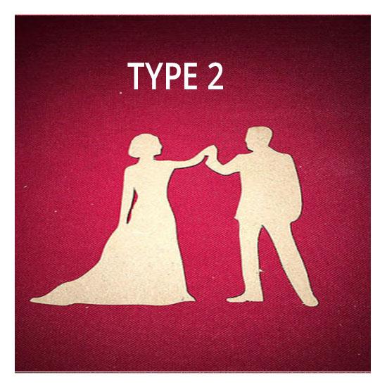 Bride and Groom Craft Shapes | Wedding Decorations - LaserworksUK