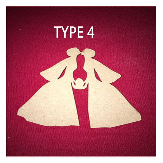 Bride and Groom Craft Shapes | Wedding Decorations - LaserworksUK