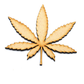 Cannabis Leaf Shape - Hemp Leaf - Marijuana - Weed - LaserworksUK
