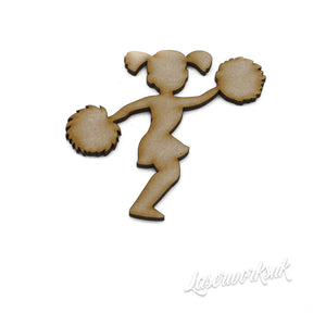 Cheerleader - MDF Craft Shapes - LaserworksUK
