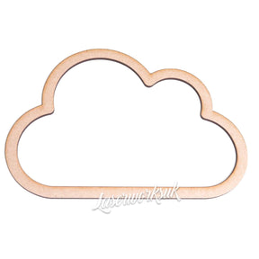 Cloud Outline Shapes | Hanging Mobile Dreamcatcher - LaserworksUK