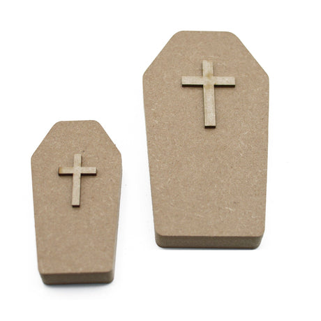 Freestanding Halloween Coffin Craft Shapes - Laserworksuk