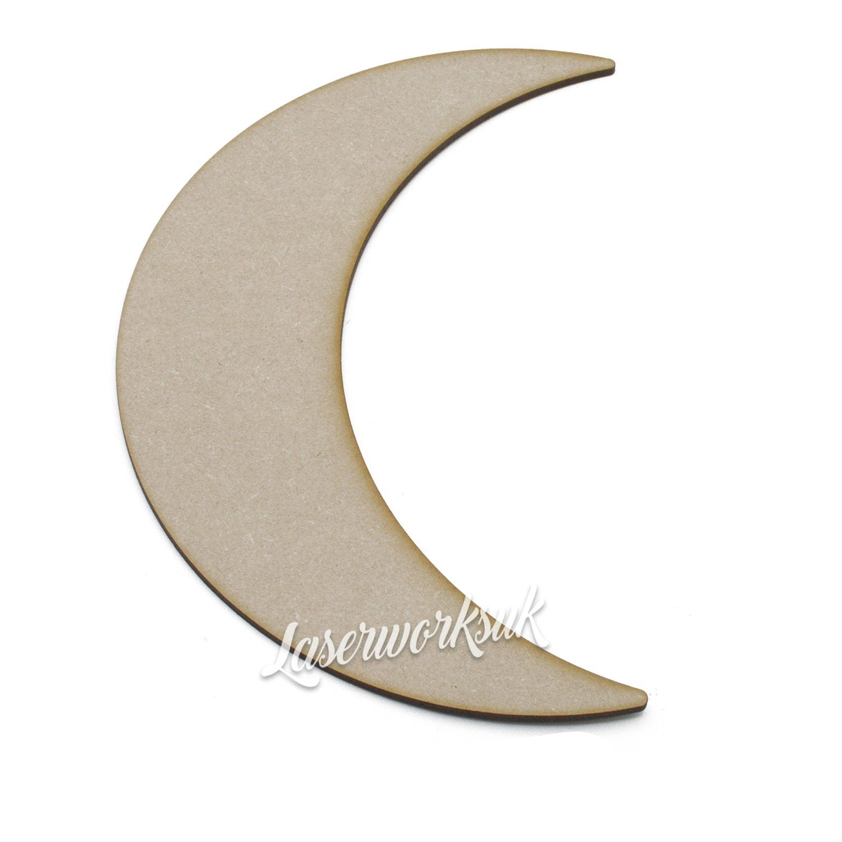 Crescent Moon Craft shapes - Laserworksuk