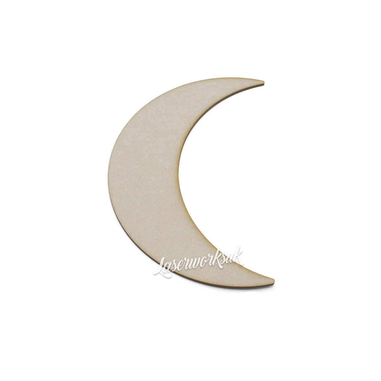 Crescent Moon Craft shapes - Laserworksuk