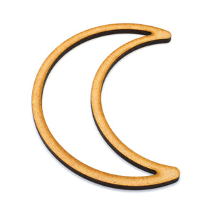 Crescent Moon - Moon Outline shape - LaserworksUK