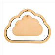 Dream Catcher Hanging Clouds | Nursery Cloud Outline Shape - Laserworksuk