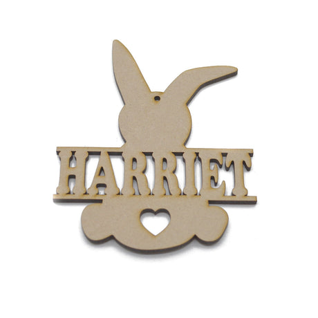 Personalised Easter Bunny Decorations - LaserworksUK