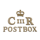 EIIR CIIR Letters and Crown - Wedding Post Box Sign - Laserworksuk