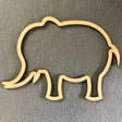 Elephant Outline - Wooden Craft Shapes - Laserworksuk