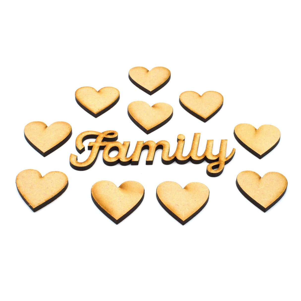 Family Tree Heart Shape 3 x Trees Short Roots Tr12 – Laserworksuk