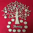 Family Tree - MDF Apple Tree Shape - Laserworksuk