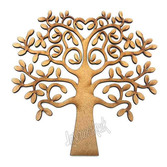 Family Tree Shape |  3 x MDF Trees (TR19) - Laserworksuk