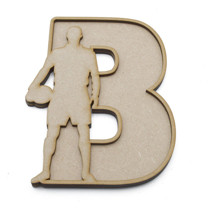 3D Layered Football Alphabet Letters | Theme 3mm MDF | LaserworksUK
