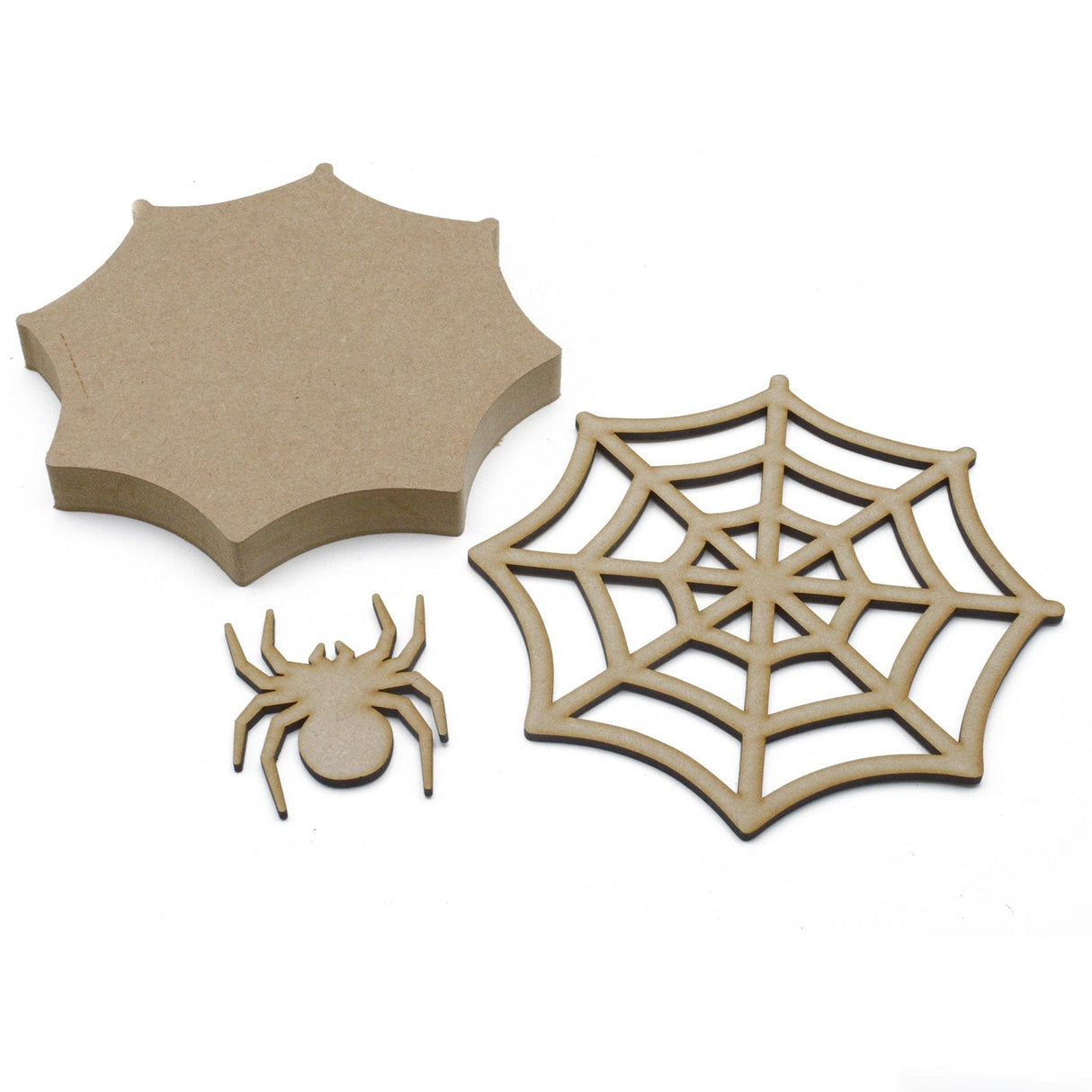 Freestanding 3D Spider Web & Spider Halloween Decoration - Laserworksuk