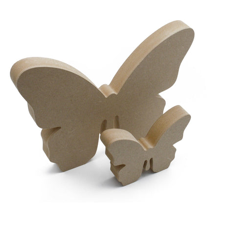 Freestanding Butterfly 18mm MDF Wooden Craft Shape - Laserworksuk