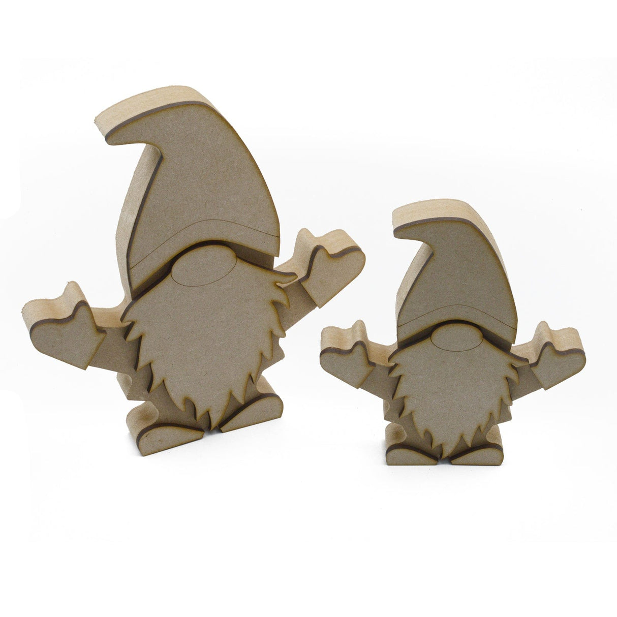 Freestanding Christmas Gnome Shapes - Christmas & Nursery Decor - Laserworksuk