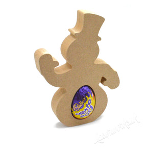 Freestanding Christmas Snowman Chocolate Egg Holder - Laserworksuk