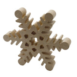Freestanding Chunky Snowflake - Wooden Craft Shapes - Laserworksuk