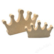 Freestanding Crown 18mm MDF Wooden Craft Shapes - Laserworksuk