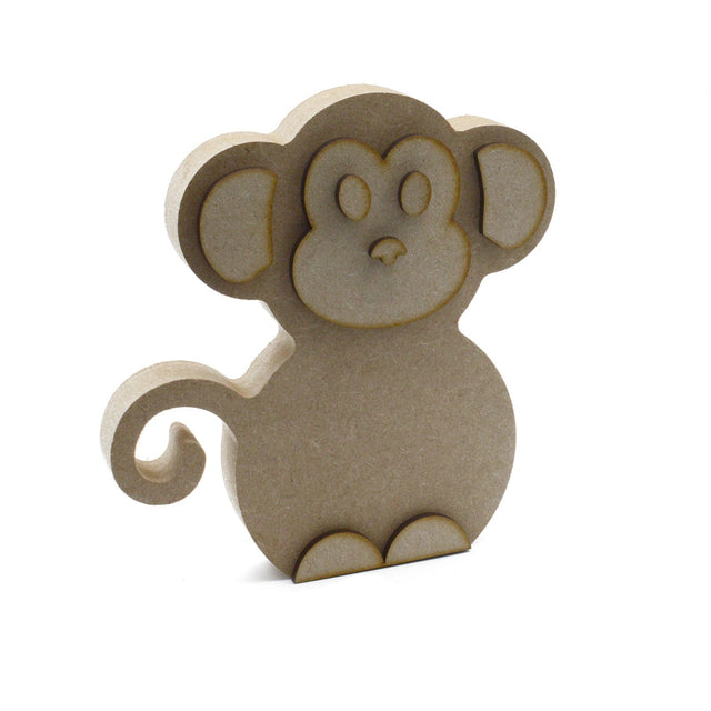 Freestanding Cute Monkey Shapes - Nursery Decor - Laserworksuk