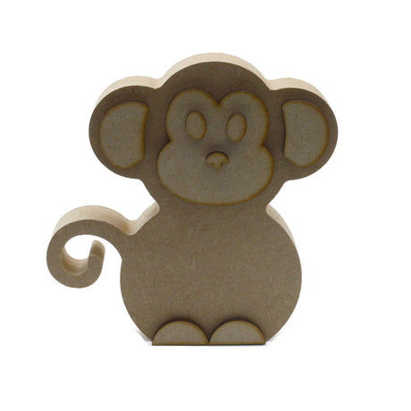 Freestanding Cute Monkey Shapes - Nursery Decor - Laserworksuk