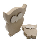 Freestanding Cute Owl Bird Shapes - Nursery Decor - Laserworksuk