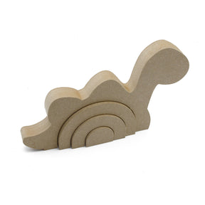 Freestanding Dinosaur Stacking Rainbow Shape -18mm MDF - Laserworksuk