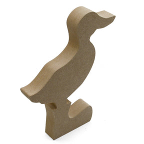 Freestanding Duck in Wellies 18mm MDF Wooden Craft Shapes - Laserworksuk