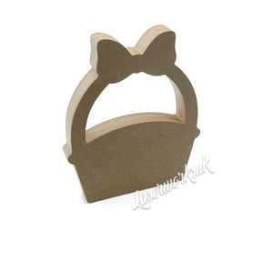 Freestanding Easter Basket - Wooden Flower Basket - Laserworksuk