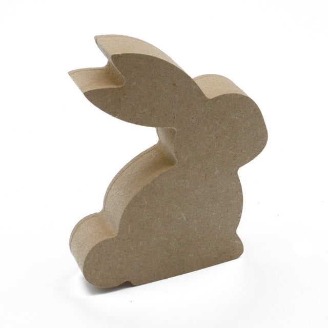 Freestanding Easter Bunny Rabbit Wooden Craft Shapes - Laserworksuk