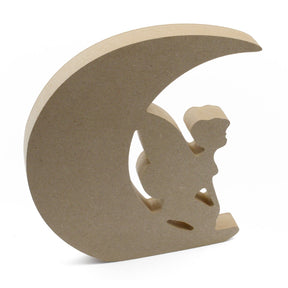 Freestanding Fairy on the Moon Shapes - Mystical Crafts - Laserworksuk