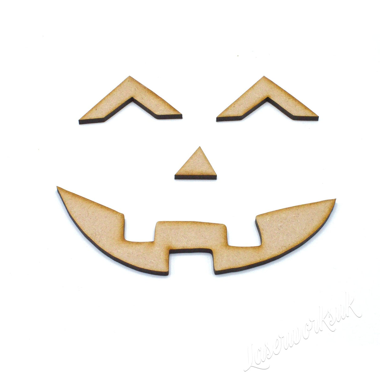 Laserworksuk Halloween Décor Freestanding Halloween 3D Spooky Pumpkin Shapes