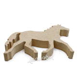 Freestanding Horse Wooden Pony Craft Shapes - Laserworksuk