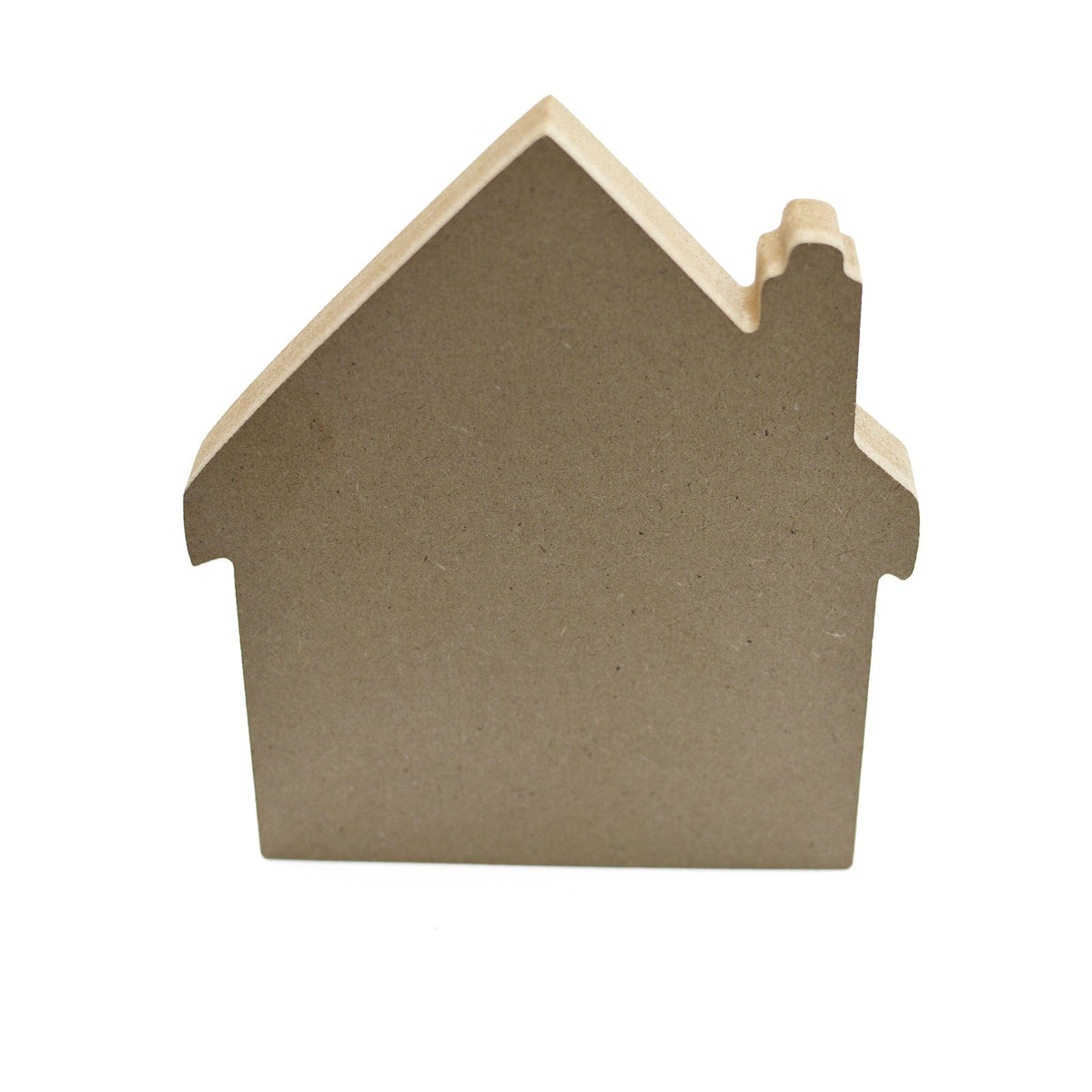 Basic Home Shape 18mm Free Standing MDF House Shapes | LaserworksUK