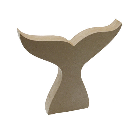 Freestanding mermaid tail shape - 18mm Wooden MDF Fishtail - Laserworksuk